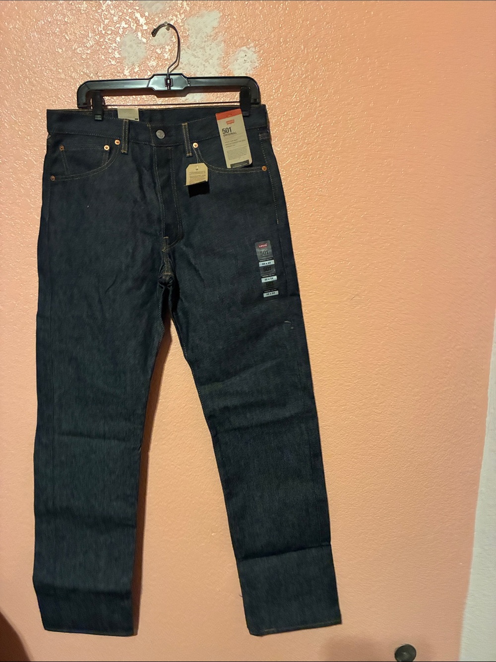 Levi's Men’s Straight Dark Indigo Jeans